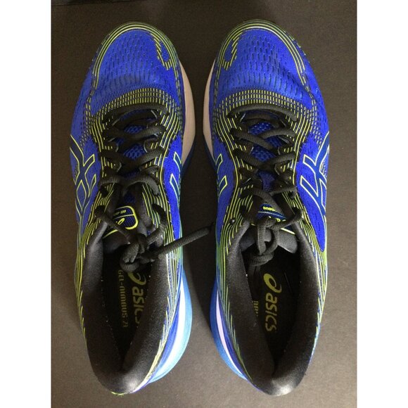 Asics Mens Gel Nimbus 21 Running Shoes Athletic Illusion Blue/Black Size 12 main image 7